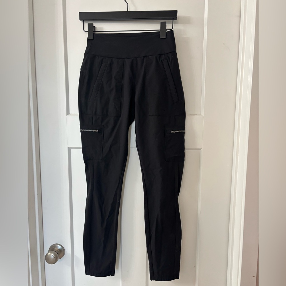 Athleta Black Cargo Ankle Pants -Size 2